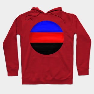 Polyamorous pride flag colours circular Hoodie